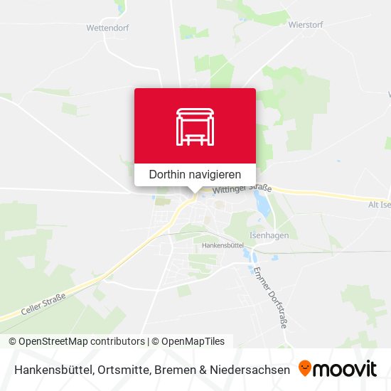 Hankensbüttel, Ortsmitte Karte