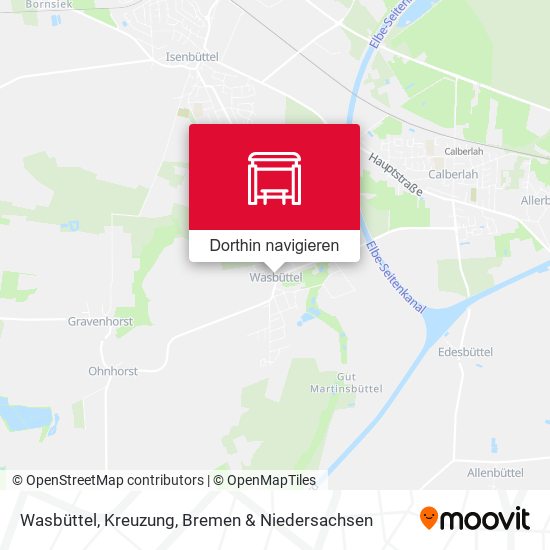 Wasbüttel, Kreuzung Karte