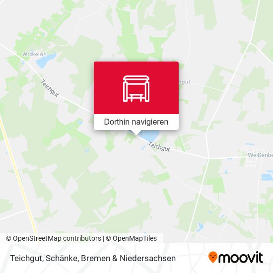 Teichgut, Schänke Karte