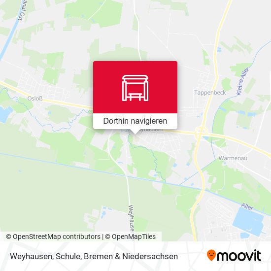 Weyhausen, Schule Karte