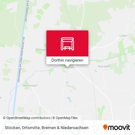 Stöcken, Ortsmitte Karte