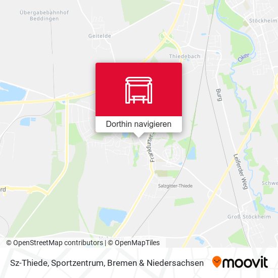 Sz-Thiede, Sportzentrum Karte