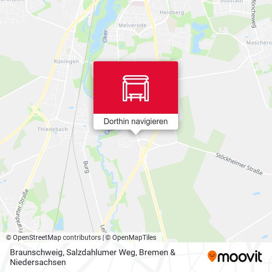 Braunschweig, Salzdahlumer Weg Karte