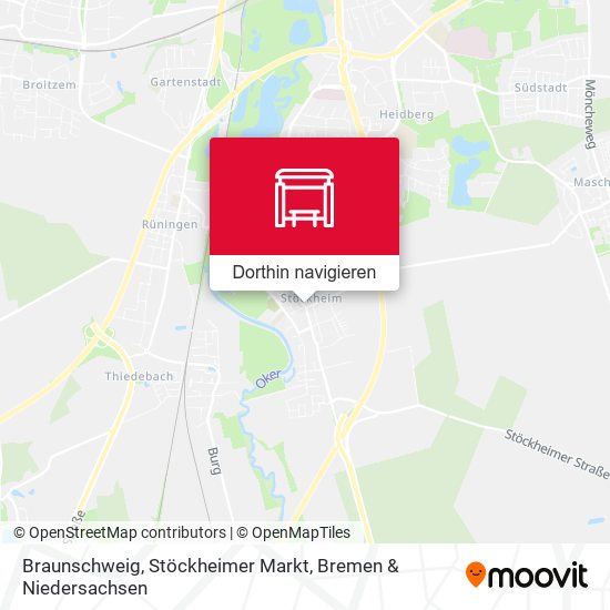 Braunschweig, Stöckheimer Markt Karte