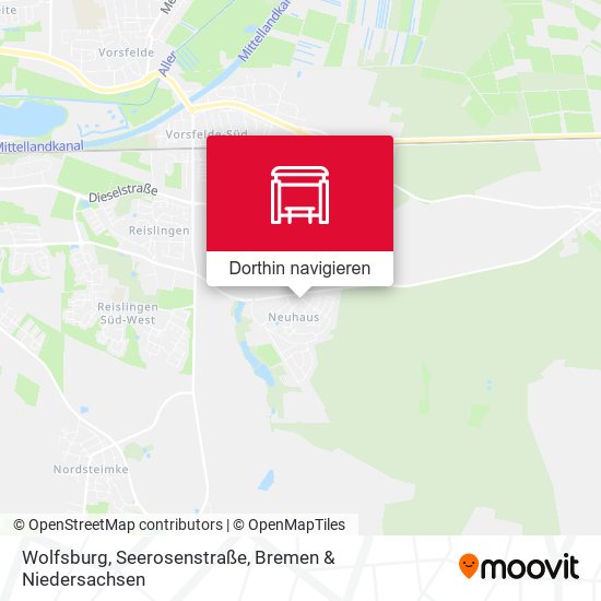 Wolfsburg, Seerosenstraße Karte