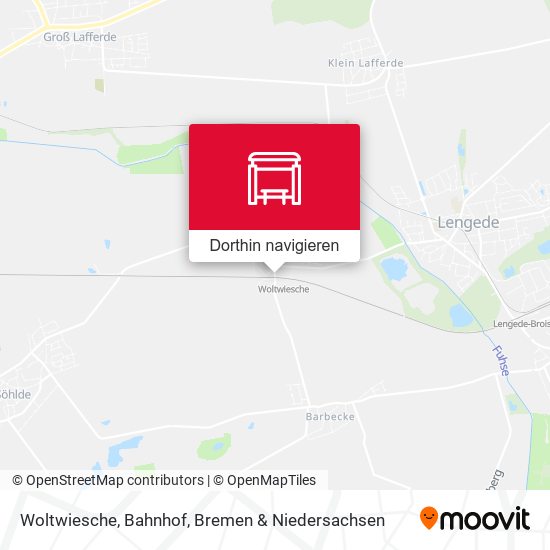 Woltwiesche, Bahnhof Karte