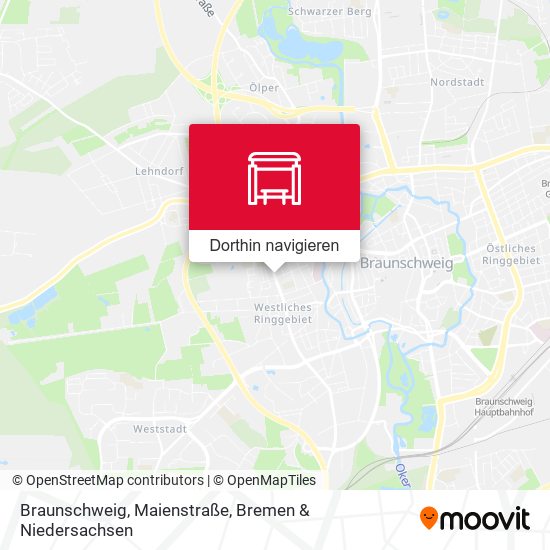 Braunschweig, Maienstraße Karte