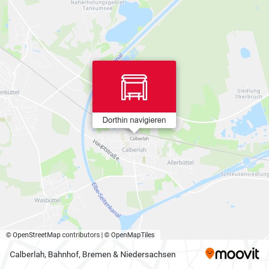 Calberlah, Bahnhof Karte