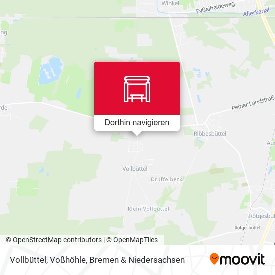Vollbüttel, Voßhöhle Karte