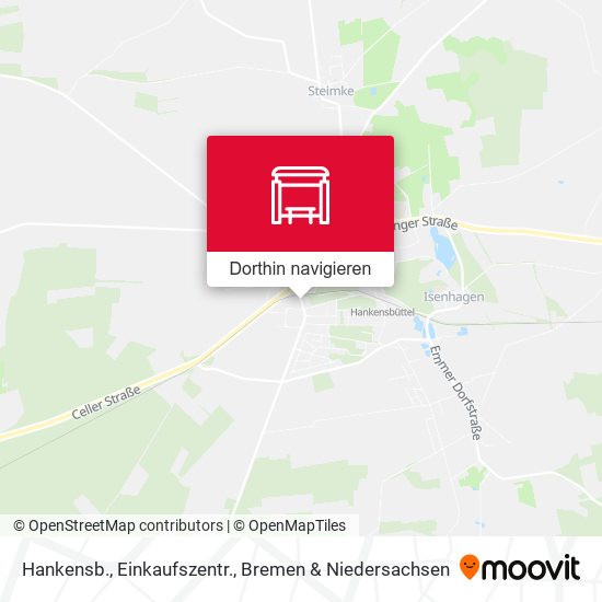 Hankensb., Einkaufszentr. Karte
