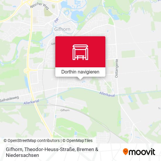 Gifhorn, Theodor-Heuss-Straße Karte