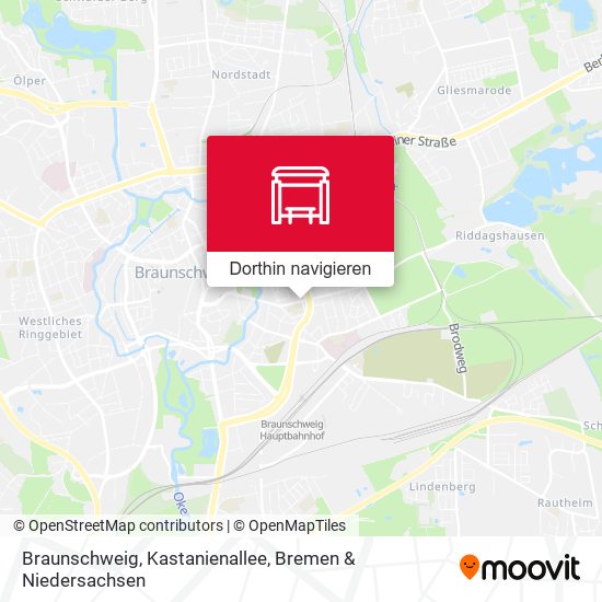 Braunschweig, Kastanienallee Karte