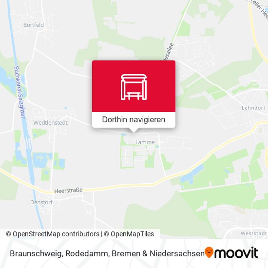 Braunschweig, Rodedamm Karte