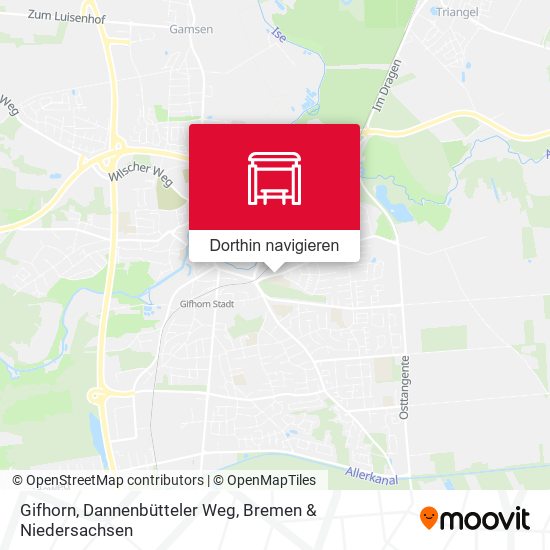 Gifhorn, Dannenbütteler Weg Karte