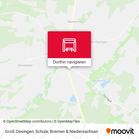 Groß Oesingen, Schule Karte