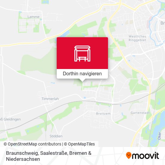 Braunschweig, Saalestraße Karte