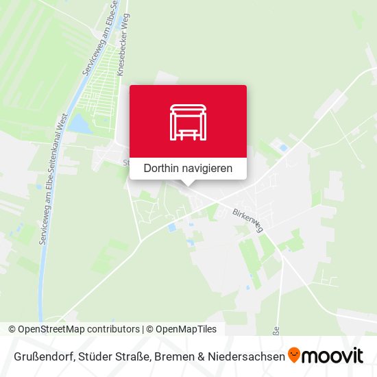 Grußendorf, Stüder Straße Karte