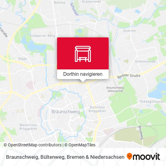 Braunschweig, Bültenweg Karte