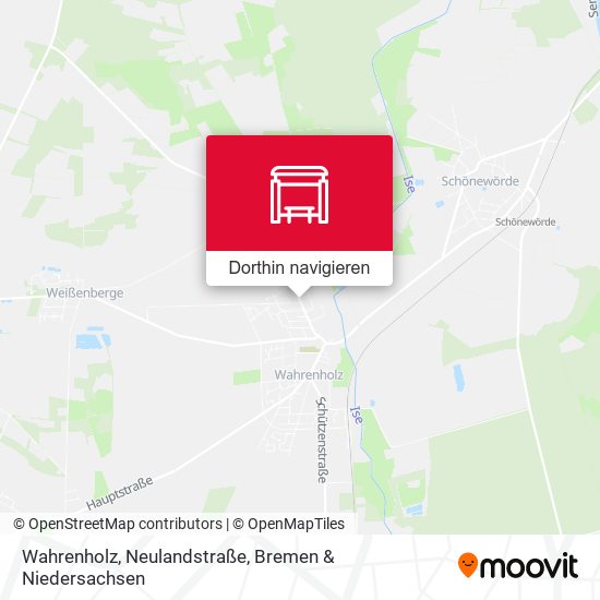 Wahrenholz, Neulandstraße Karte