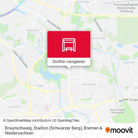 Braunschweig, Stadion (Schwarzer Berg) Karte