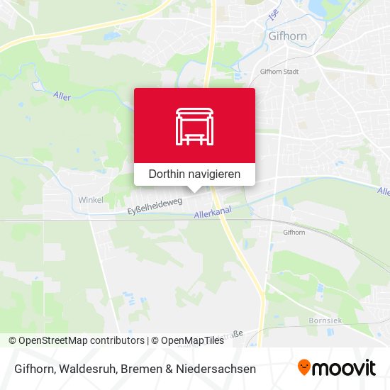 Gifhorn, Waldesruh Karte