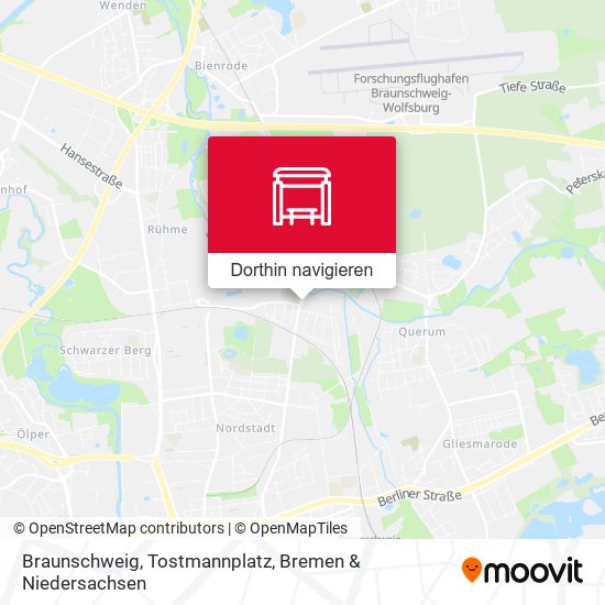 Braunschweig, Tostmannplatz Karte