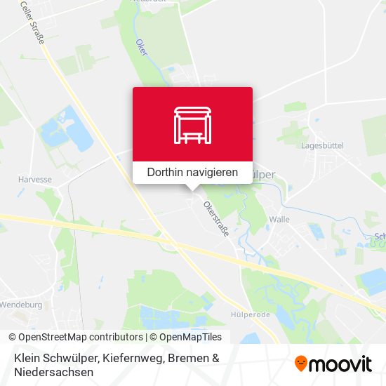 Klein Schwülper, Kiefernweg Karte