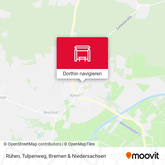 Rühen, Tulpenweg Karte