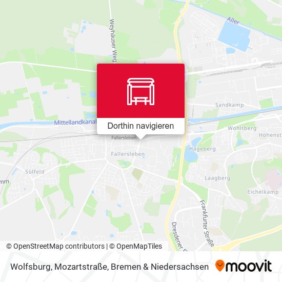 Wolfsburg, Mozartstraße Karte
