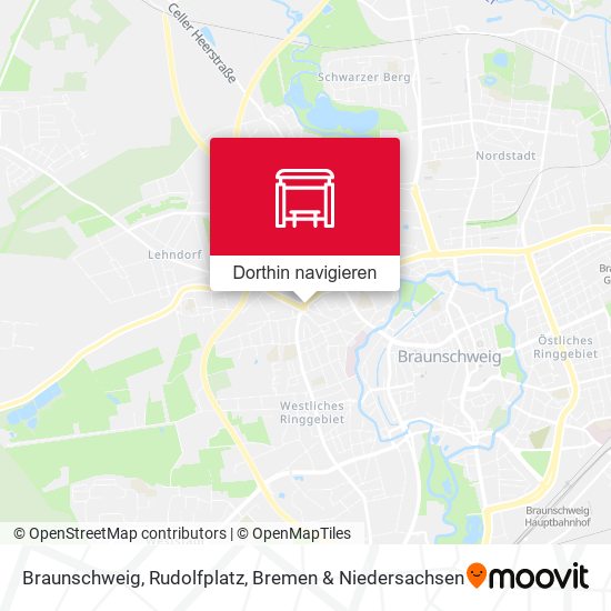 Braunschweig, Rudolfplatz Karte