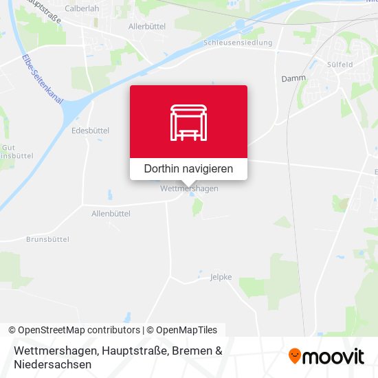 Wettmershagen, Hauptstraße Karte