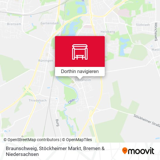 Braunschweig, Stöckheimer Markt Karte