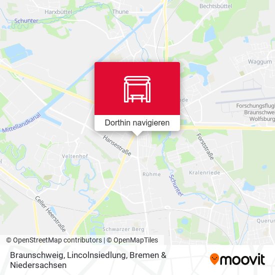 Braunschweig, Lincolnsiedlung Karte