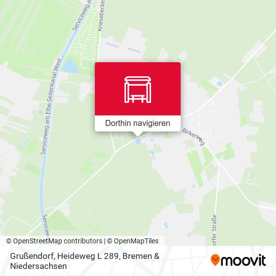 Grußendorf, Heideweg L 289 Karte