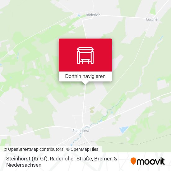 Steinhorst (Kr Gf), Räderloher Straße Karte