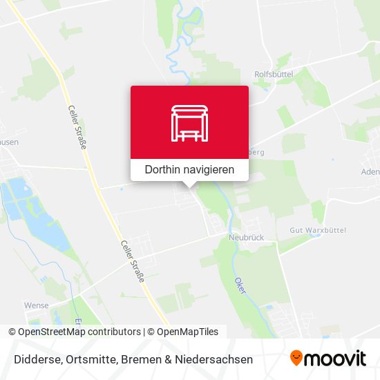 Didderse, Ortsmitte Karte