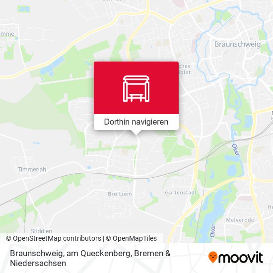 Braunschweig, am Queckenberg Karte