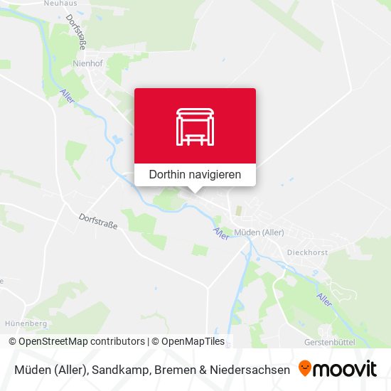 Müden (Aller), Sandkamp Karte