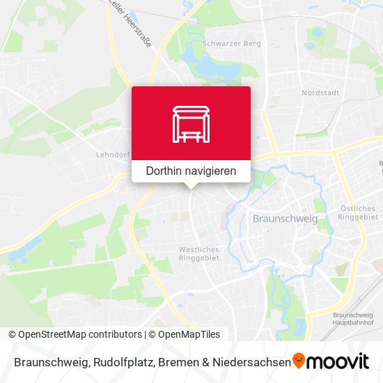Braunschweig, Rudolfplatz Karte