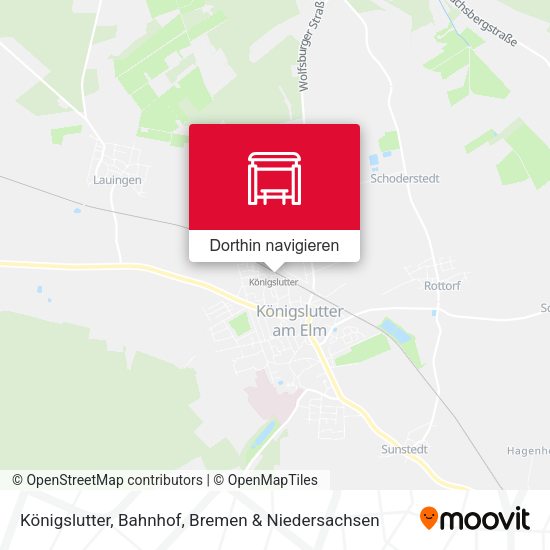 Königslutter, Bahnhof Karte