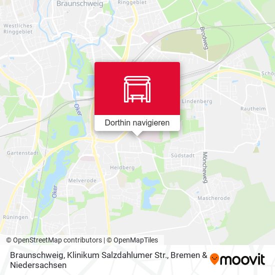 Braunschweig, Klinikum Salzdahlumer Str. Karte