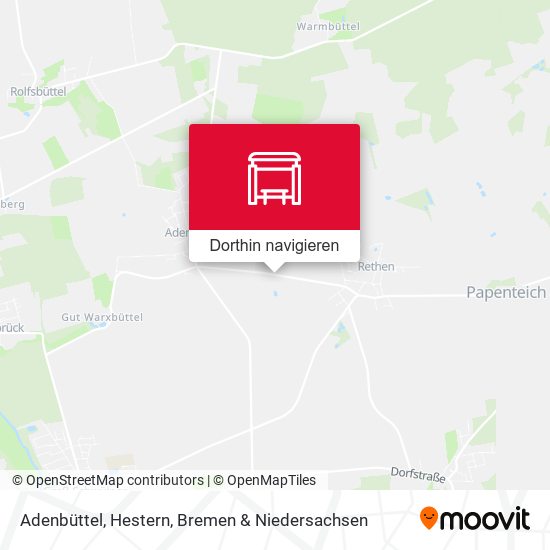 Adenbüttel, Hestern Karte