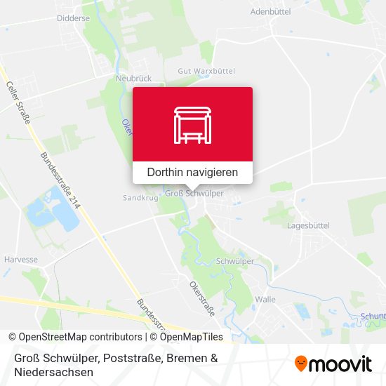 Groß Schwülper, Poststraße Karte