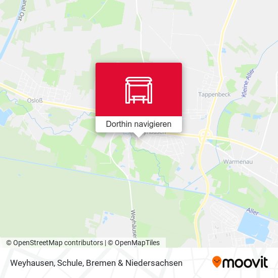 Weyhausen, Schule Karte