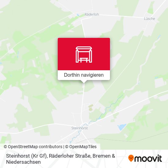 Steinhorst (Kr Gf), Räderloher Straße Karte