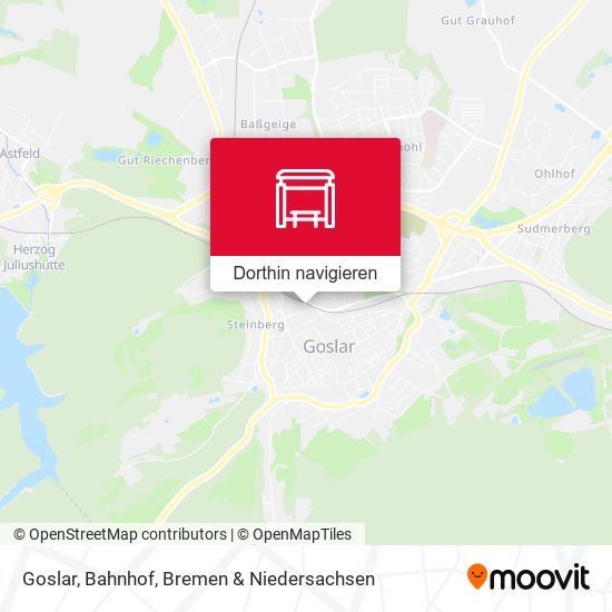 Goslar, Bahnhof Karte