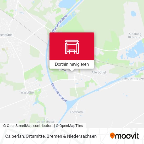 Calberlah, Ortsmitte Karte