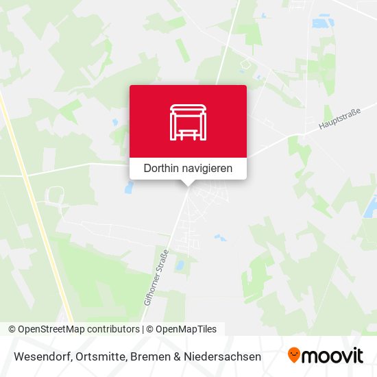 Wesendorf, Ortsmitte Karte