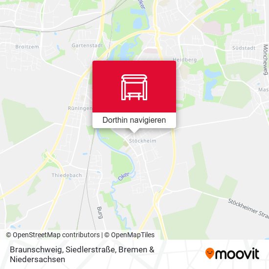 Braunschweig, Siedlerstraße Karte