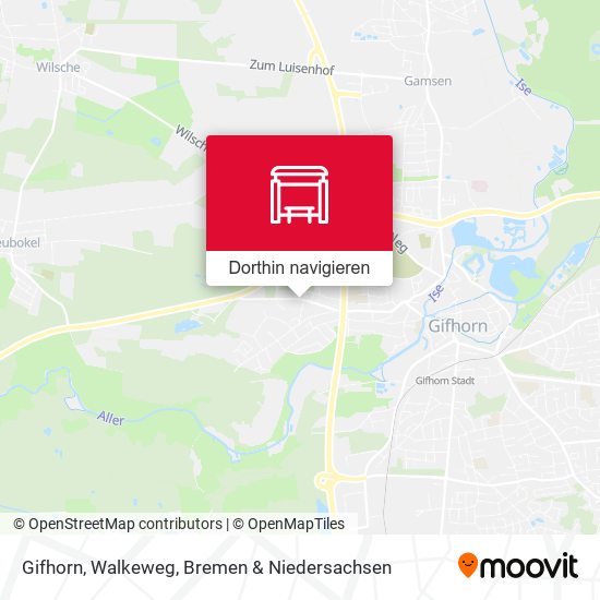 Gifhorn, Walkeweg Karte